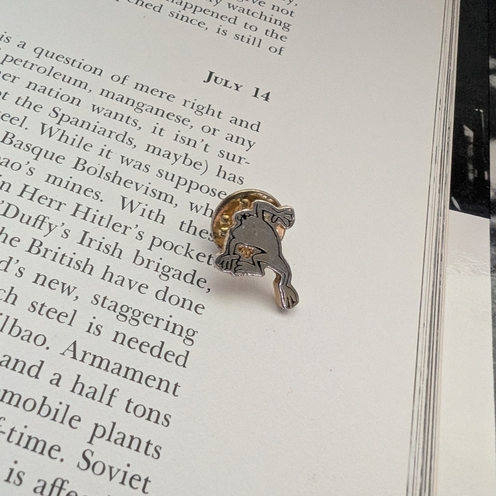 Silver and Gold Dolphin Pin